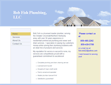 Tablet Screenshot of bobfishplumbing.com